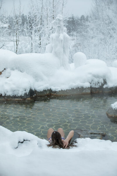 Visitor at the Eclipse Nordic Hotsprings